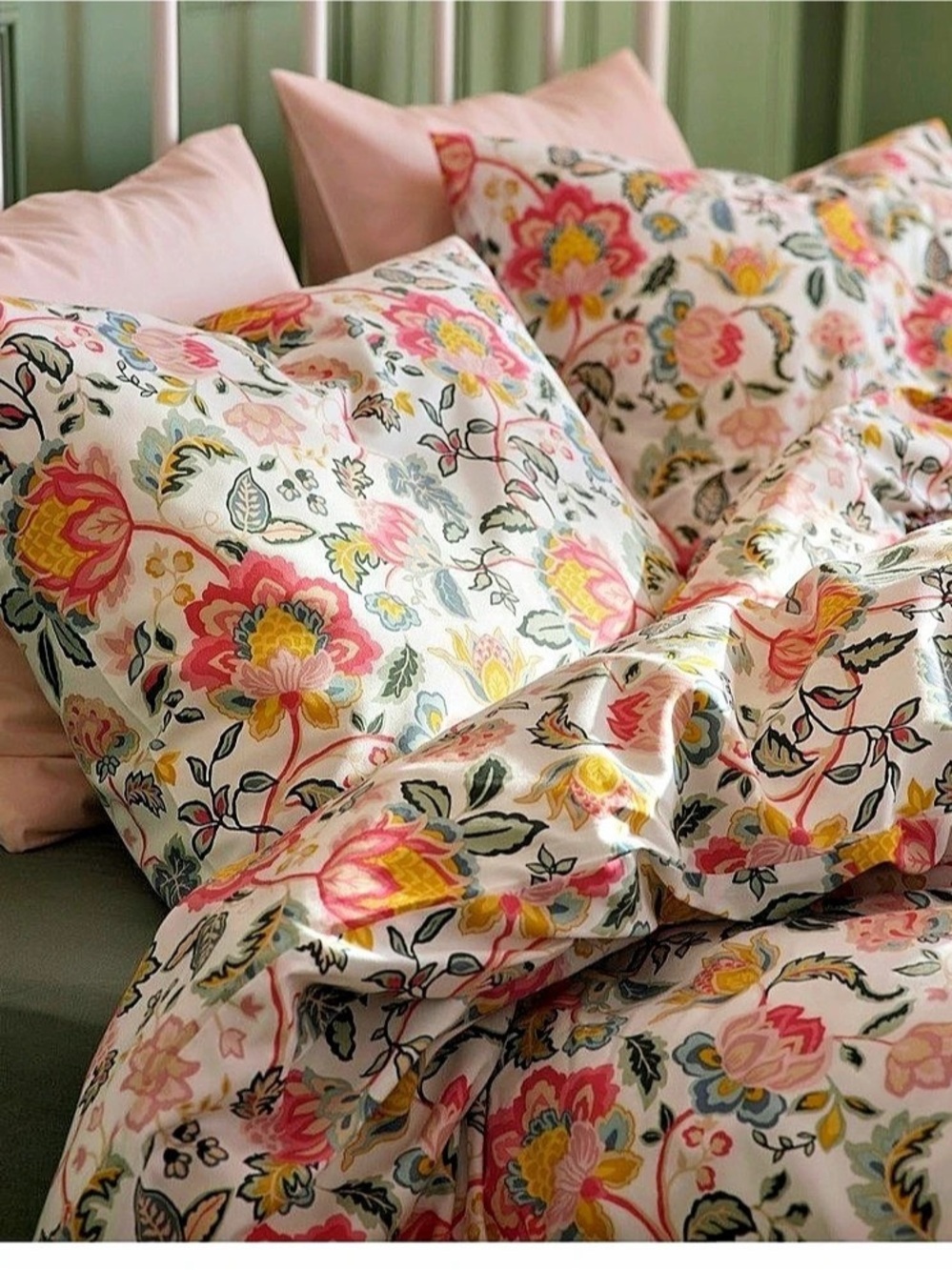 IKEA DAGGSALVIA King Floral Duvet Cover & Pillowcases - Picture 2 of 4